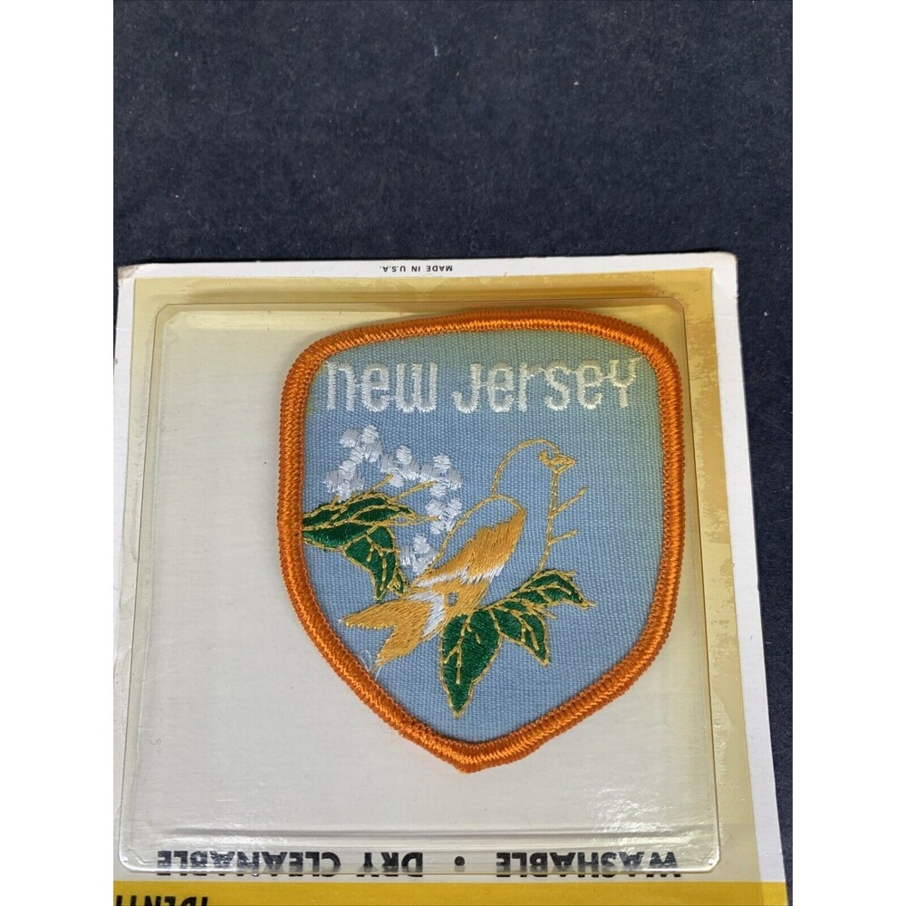 vintage embroidered New Jersey Patch, The Show Off Emblems, Songbird